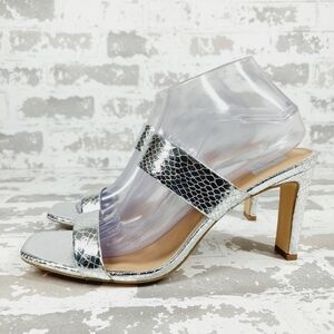 NEW Dolce Vita Selsta Silver Snakeskin Pattern Summer Strappy Sandals M79